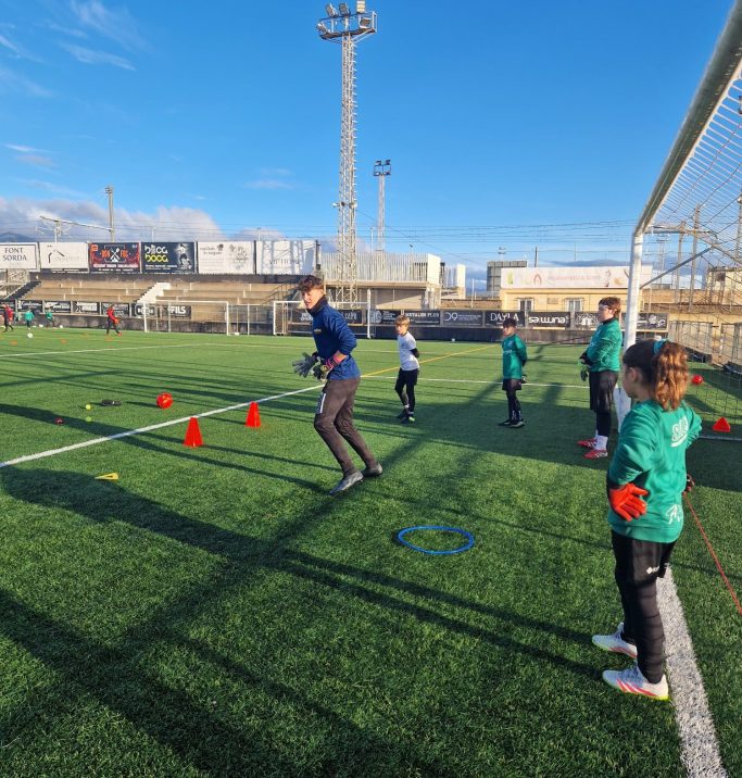 Entrenament de porters al Campus Skill3